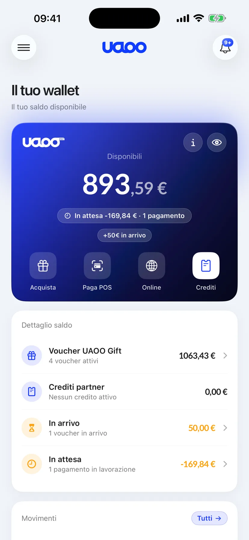 App UAOO — Il tuo Wallet